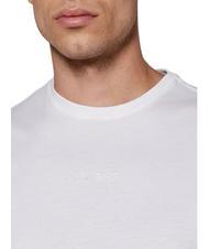 GUESS PIMA Cotton T-shirt with embroidered logo purwhite - T-shirt - 3