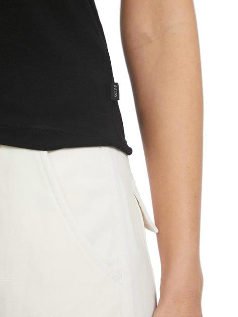 SLIM LOGO Slim-fit stretch t-shirt jetbla - T-shirt