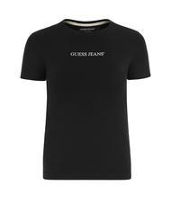 GUESS JEANS SLIM LOGO Slim-fit stretch t-shirt jetbla - T-shirt - 5