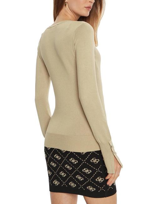 ELINOR Crew neck sweater travertine sand - Women's Sweaters