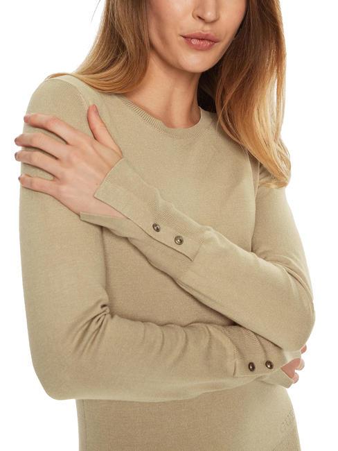 ELINOR Crew neck sweater travertine sand - Women's Sweaters