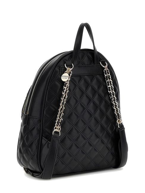 GIULLY Quilted backpack 2 compartments BLACK - Women’s Bags