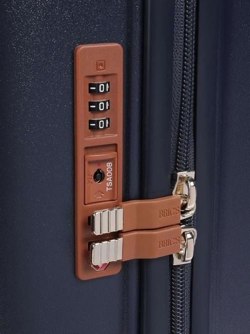 BELLAGIO Hand luggage trolley Blue / Leather - Hand luggage