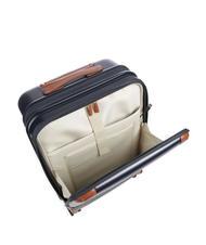 BRIC’S BELLAGIO Expandable cabin trolley with PC and USB holder Blue / Leather - Hand luggage - 3