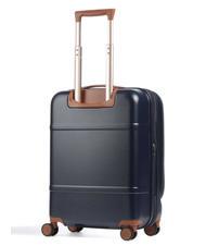 BRIC’S BELLAGIO Expandable cabin trolley with PC and USB holder Blue / Leather - Hand luggage - 4