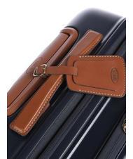 BRIC’S BELLAGIO Expandable cabin trolley with PC and USB holder Blue / Leather - Hand luggage - 5