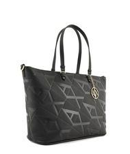 ARMANI EXCHANGE LOGO EMBOSSED Shoulder Shopper Bag black / black - Women’s Bags - 2