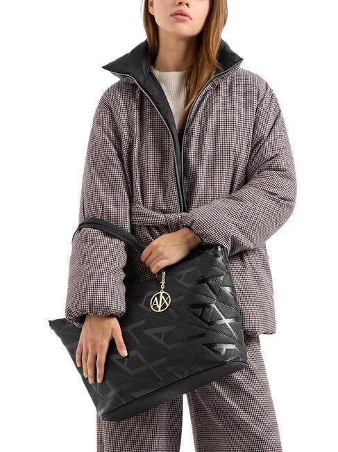 LOGO EMBOSSED Shoulder Shopper Bag black / black - Women’s Bags