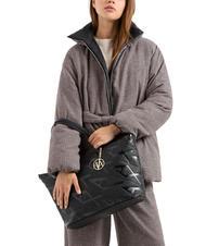 ARMANI EXCHANGE LOGO EMBOSSED Shoulder Shopper Bag black / black - Women’s Bags - 5