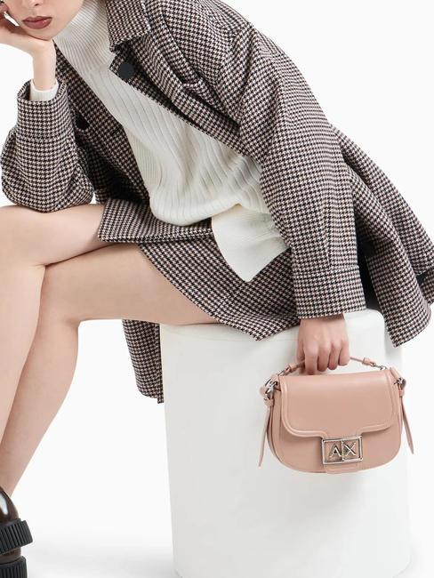 A|X BUCKLE Mini roundend bag with shoulder strap milk punch - Women’s Bags