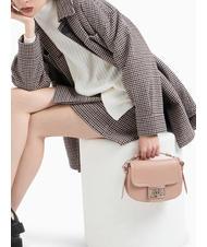 ARMANI EXCHANGE A|X BUCKLE Mini roundend bag with shoulder strap milk punch - Women’s Bags - 6