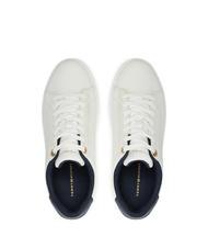 TOMMY HILFIGER CHIC COURT Leather sneakers ecru - Women&rsquo;s shoes - 4