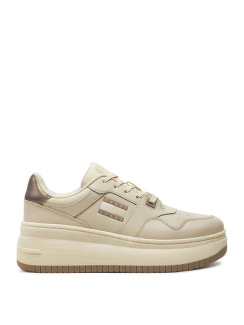 TOMMY JEANS RETRO BASKET  High sneakers newsprint - Women&rsquo;s shoes