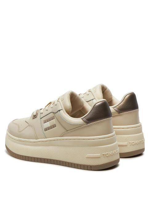 TOMMY JEANS RETRO BASKET  High sneakers newsprint - Women&rsquo;s shoes