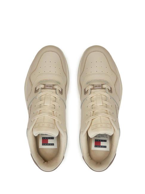 TOMMY JEANS RETRO BASKET  High sneakers newsprint - Women&rsquo;s shoes