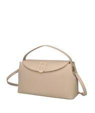 TOSCA BLU MEGEVE Large leather bag with shoulder strap BEIGE - Women’s Bags - 2