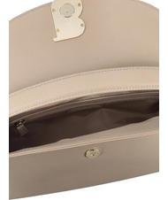 TOSCA BLU MEGEVE Large leather bag with shoulder strap BEIGE - Women’s Bags - 3