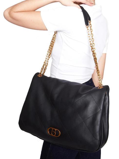 CHAMONIX Large leather shoulder bag Black - Women’s Bags