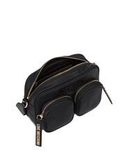 LOVE MOSCHINO EASY GO Nylon shoulder bag Black - Women’s Bags - 4