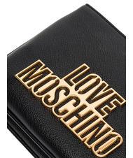 LOVE MOSCHINO METALLIC LOGO Shoulder bag Black - Women’s Bags - 3