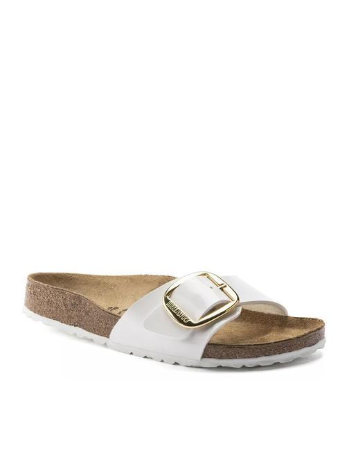 MADRID  Slippers patent white - Women’s shoes