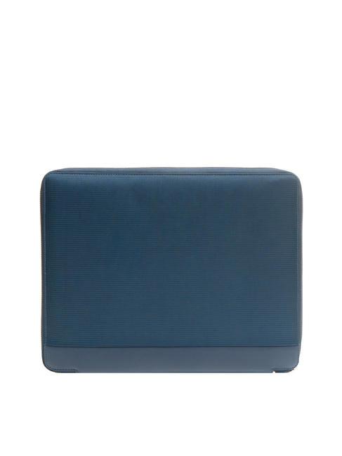WALLABY Leather and fabric clipboard blue - Tablet holder& Organizer