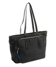 PIQUADRO RYAN 14 "PC shopper, in recycled fabric Black - Women&rsquo;s Bags - 2