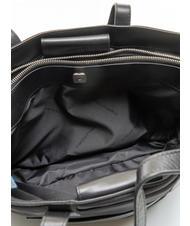 PIQUADRO RYAN 14 "PC shopper, in recycled fabric Black - Women&rsquo;s Bags - 5