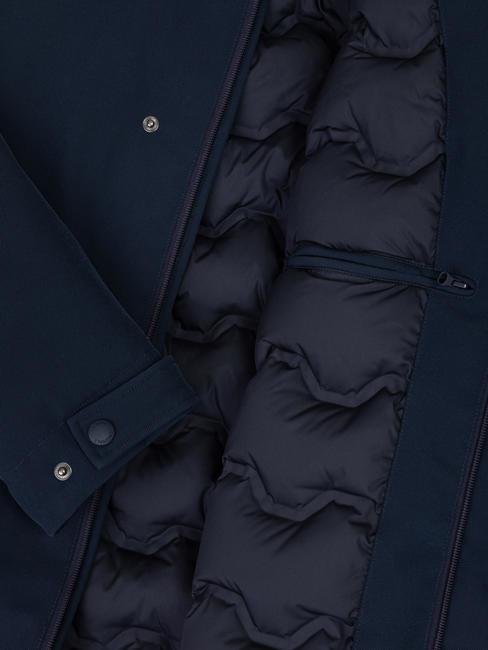 SENSATION Long padded jacket navy blue - Men's Jackets