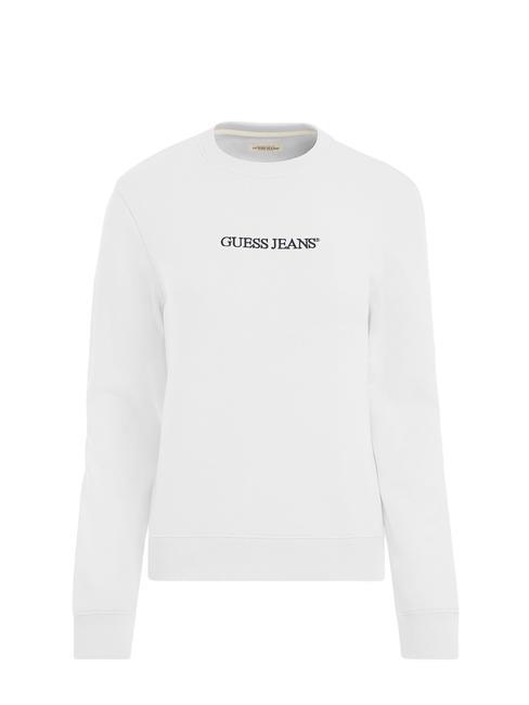 LOGO Regular fit crewneck sweatshirt purwhite - Women's Sweatshirts