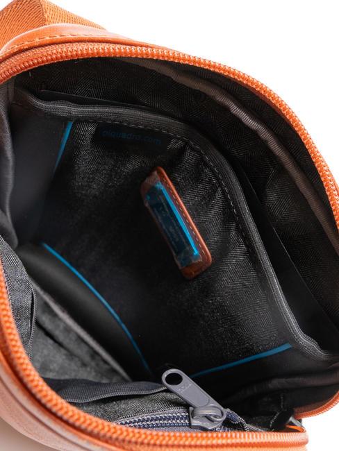 CAMPIONARIO - X18 Large leather bag orange2 - Over-the-shoulder Bags for Men