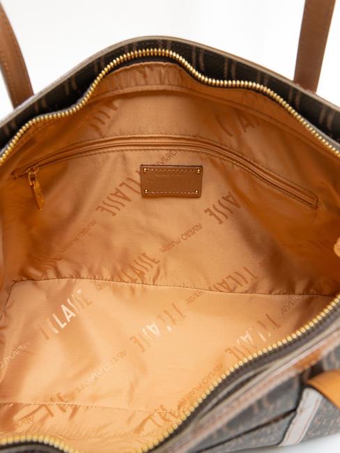 MONOGRAM Shopping Bag Logo Print dark - Women’s Bags