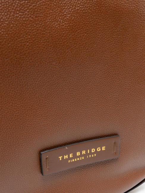 DOMITILLA  Shoulder shopper, in leather BROWN - Women’s Bags