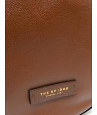 THE BRIDGE DOMITILLA  Shoulder shopper, in leather BROWN - Women’s Bags - 3