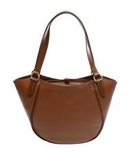 THE BRIDGE DOMITILLA  Shoulder shopper, in leather BROWN - Women’s Bags - 4