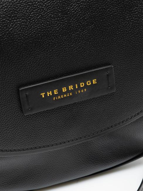 DOMITILLA Shoulder bag, leather Black Gold - Women’s Bags