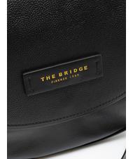 THE BRIDGE DOMITILLA Shoulder bag, leather Black Gold - Women’s Bags - 3