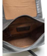 THE BRIDGE DOMITILLA Shoulder bag, leather Black Gold - Women’s Bags - 5