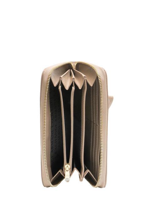 A|X METALLIC LOGO Large zip around wallet dark pisco - Women’s Wallets