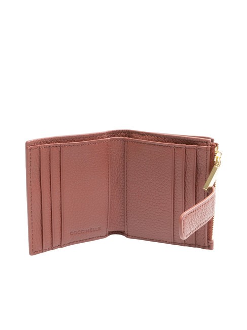 METALLIC SOFT Mini leather wallet brandy - Women&rsquo;s Wallets