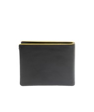 MOMO DESIGN BICOLOR Leather Coin Purse Wallet black/yellow - Men&rsquo;s Wallets - 3