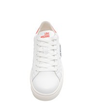 LOVE MOSCHINO BOLD 40 Leather sneakers white/lacquer - Women’s shoes - 3