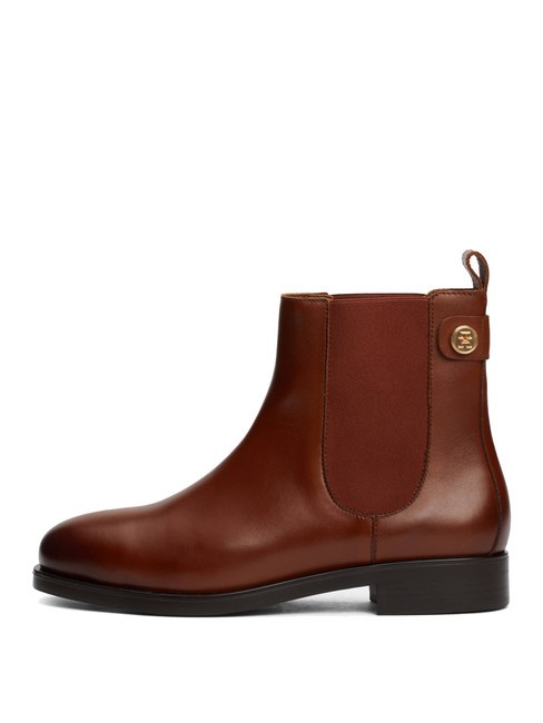 STUD LOW CHELSEA Leather ankle boot cognac brown - Women&rsquo;s shoes