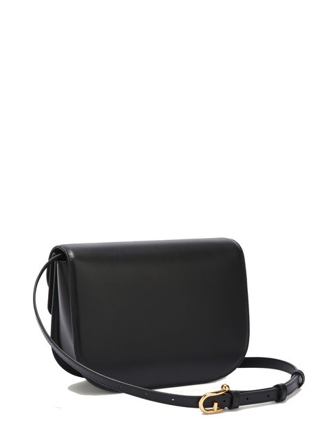 SFERA Leather bag with shoulder flap Black - Women’s Bags