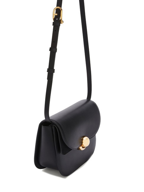 SFERA Leather bag with shoulder flap Black - Women’s Bags