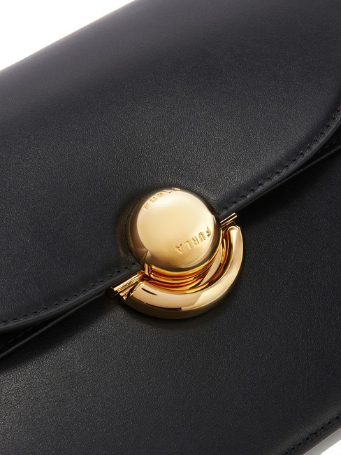 SFERA Leather bag with shoulder flap Black - Women’s Bags