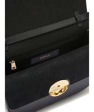 FURLA SFERA Leather bag with shoulder flap Black - Women’s Bags - 5