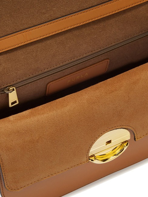 SFERA Leather bag with shoulder flap brandy - Women&rsquo;s Bags