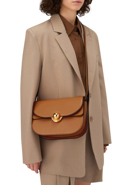 SFERA Leather bag with shoulder flap brandy - Women&rsquo;s Bags
