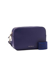 COCCINELLE TEBE Shoulder bag in textured leather royal blue - Women&rsquo;s Bags - 2